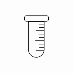 Laboratory test tube icon vector sign