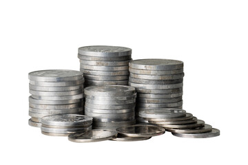 heap of coin isolated element