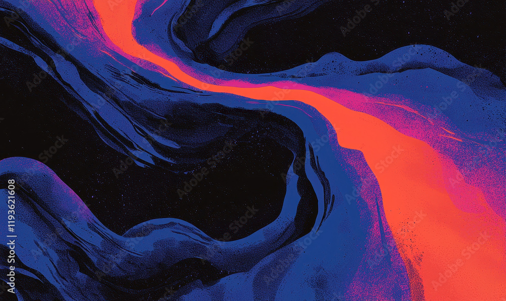 Poster vivid abstract swirl of dynamic energy and flow capturing bold creativity and imagination in a moder