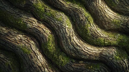 Obraz premium A seamless close-up of tree bark textures