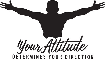 Motivational Quotes About Life icon silhouette vector with white background