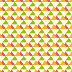 Seamless geometric pattern with colored triangles
