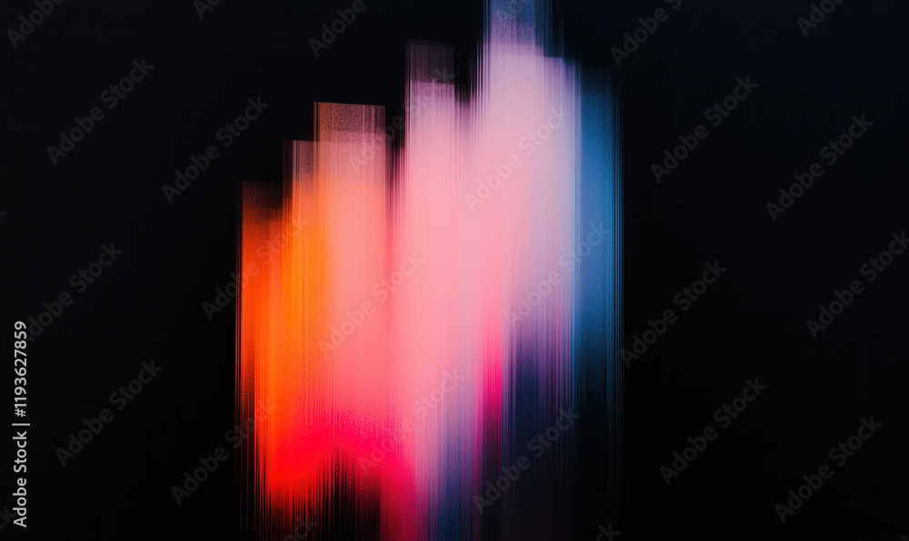 Poster explore the mesmerizing world of vibrant abstract art: a visual journey through blurred colors and d