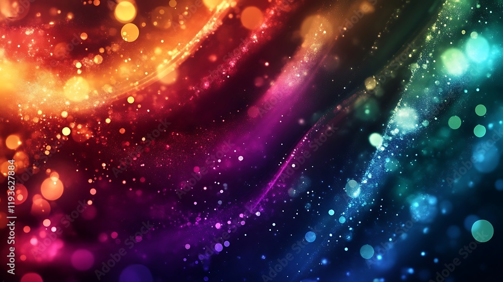 Poster abstract colorful lights sparkles background image