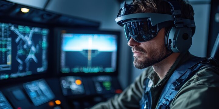 High-tech cockpit preflight checks key safety review by commercial pilot for optimal flight readiness