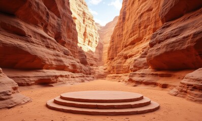 Stunning red rock canyon landscape