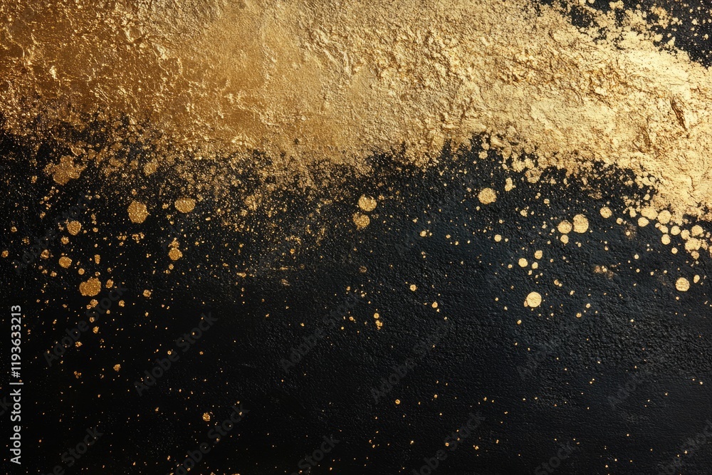 Poster elegant abstract black and gold gradient texture background with room for your text