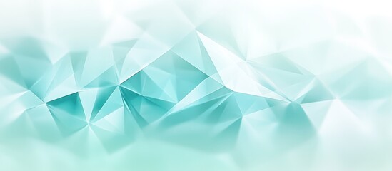 Obraz premium Abstract teal polygon background.