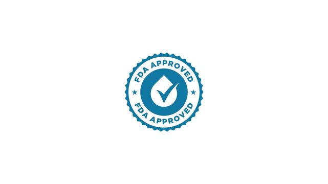 FDA Approved Food and Drug Administration icon, symbol, label, badge, logo, seal