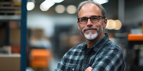 Obraz premium Supervising warehouse operations a comprehensive overview of activities in a modern warehouse environment