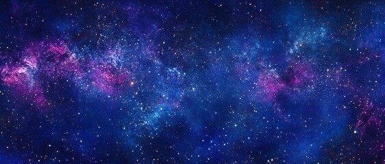 Vibrant Starry Night Sky Background with Cosmic Colors