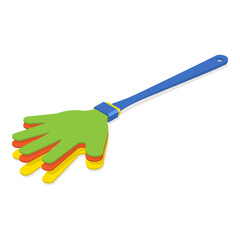 3D Isometric Flat Vector Set of Equipment For Sport Team Fans, Football Supporters Items. Item 10