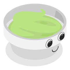 3D Isometric Flat Vector Set of Various Sushi, Rolls and Nigiri Funny Characters, Japanese Traditional Cuisine. Item 8