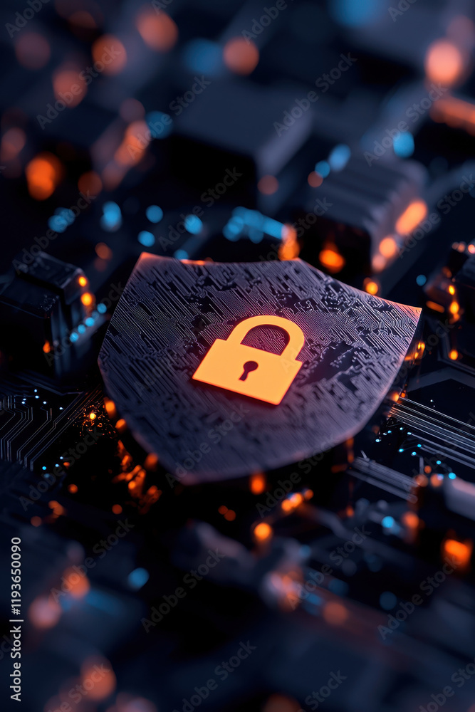 Poster exploring advanced cybersecurity: a deep dive into digital protections and network safeguards for en
