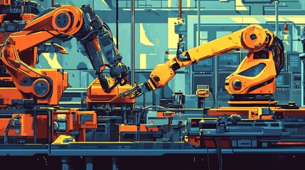 Automation showcased advanced robotic arms industrial machinery and AIdriven processes revolutionizing modern production