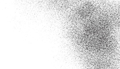 Grunge texture overlay with fine grains isolated on white background. distressed background. Halftone Textures with fine details. These overlays are vector format images suitable for use as background