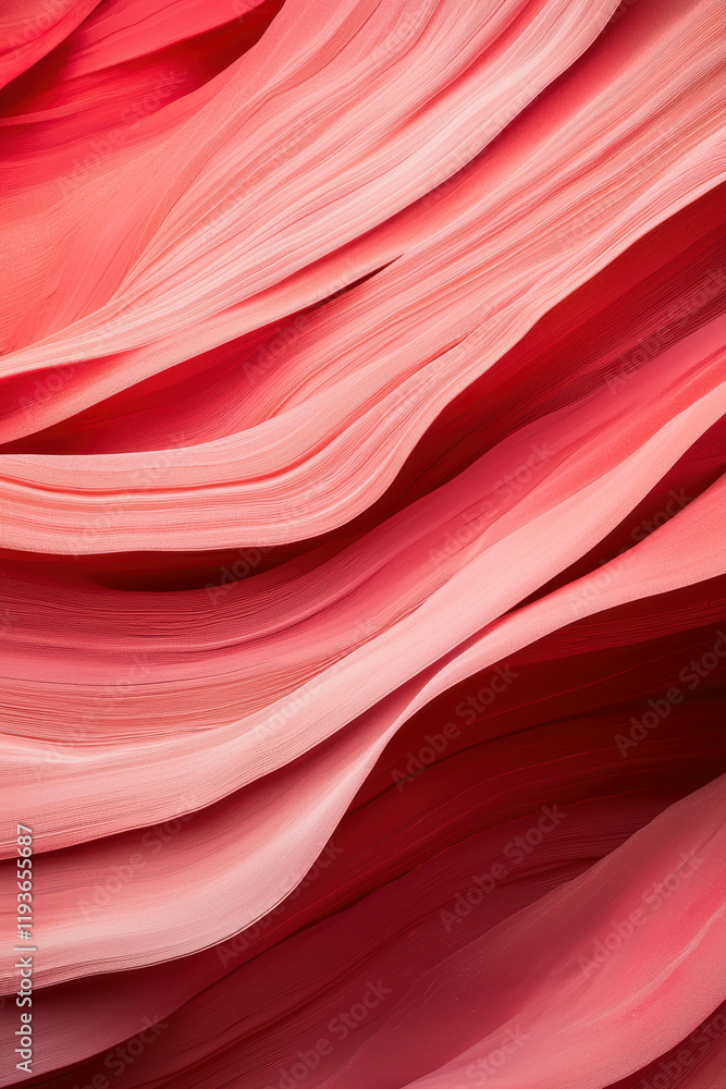 Poster captivating abstract landscape with flowing pink textures and graceful wave patterns