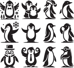 set of penguins
