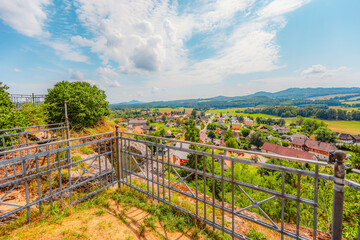 Ruins of the castle Jestrebi, region Ceska Lipa, Czech Republic.