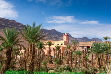 architecture of the Moroccan countryside with its valleys and mountains