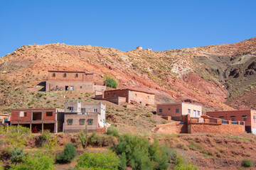 architecture of the Moroccan countryside with its valleys and mountains