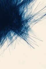 Obraz premium Dynamic Abstract Design with Geometric Blue Lines on Minimalist Background