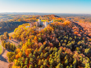 Ruins of medieval Tenczyn castle in Rudno near Krakow in Poland.