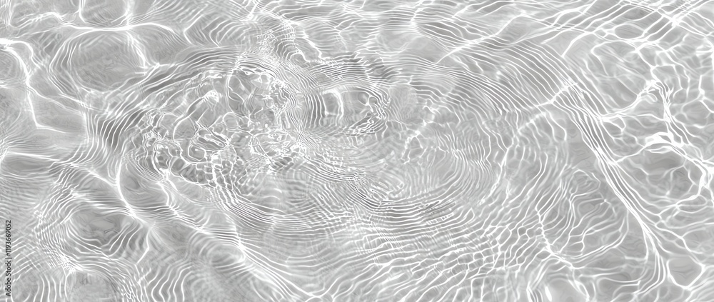 Aufkleber a serene and tranquil surface of water, displaying intricate patterns of light and reflection, evoki