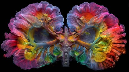 Naklejka premium Blueprint of thoracic imaging techniques for detecting lung and heart diseases in radiology