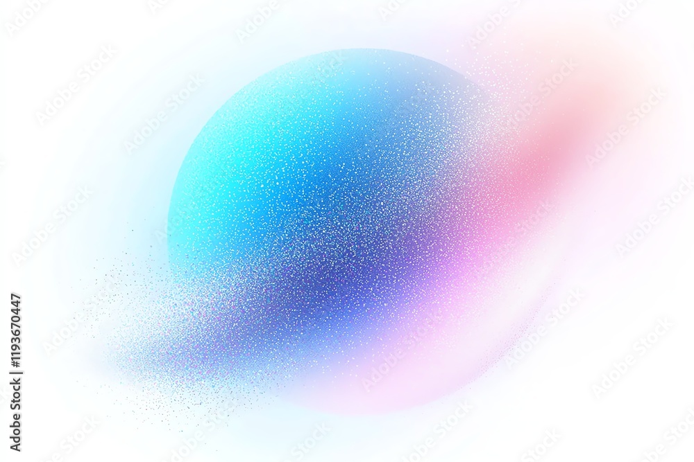 Poster a vibrant abstract design featuring a blend of soft blue and pink hues, creating an ethereal effect.