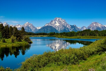 Oxbow Bend in Grand Teton National Park in Wyoming.