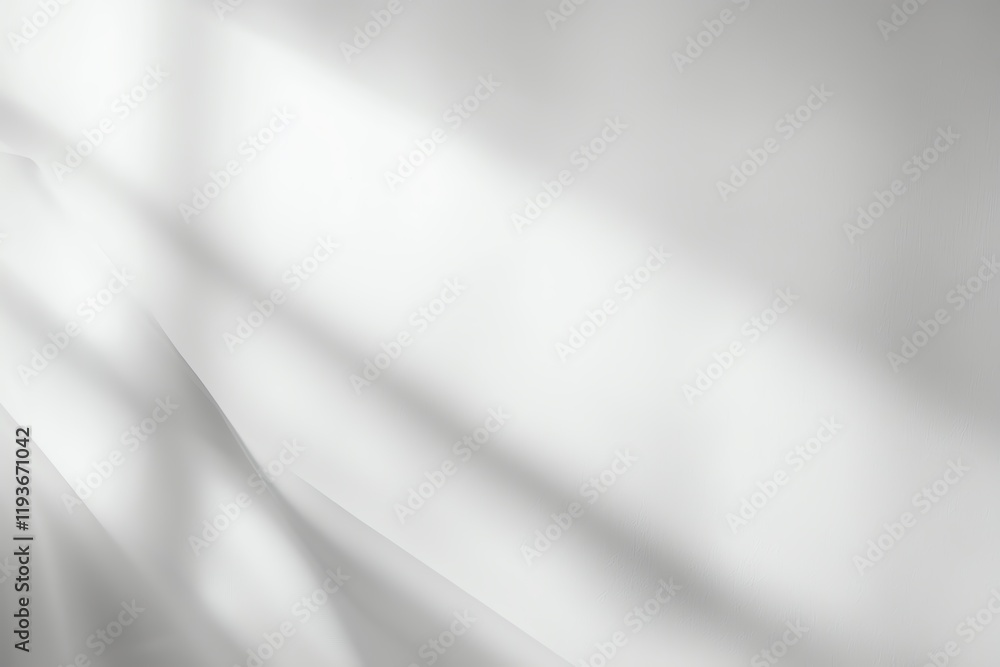 Poster a serene and calming image featuring soft white fabric flowing gently in natural light, creating a p