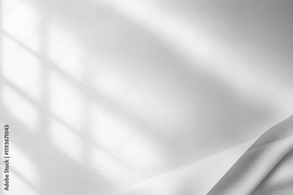 Poster a minimalist composition featuring soft shadows and smooth textures on a white background. ideal for