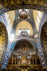 Obraz premium Intérieur de la Cathédrale Orhodoxe Saint-Nicolas de Nice
