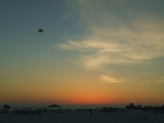 sunset on the beach