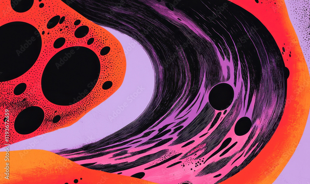 Poster Explore the Mesmerizing World of Bold Abstract Art Through Dynamic Vibrant Swirls and Striking Color Patterns