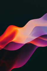 Dynamic Waves of Color: An Artistic Exploration of Fluid Motion and Vibrant Gradients in Abstract Visual Design