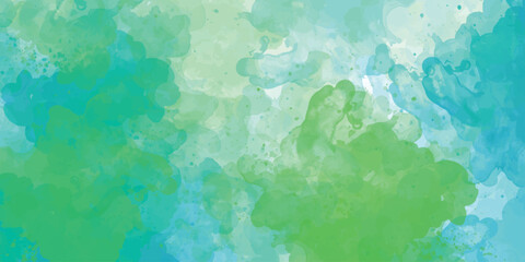  Abstract blue gradient on canvas texture background this hand-drawn illustration features a captivating seascape with cool waves, rendered in teal green and deep colors blue sky adorned with majestic