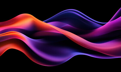 Abstract Vibrant Waves: A Dynamic Display of Colorful Flowing Gradients for Stunning Visual Impact