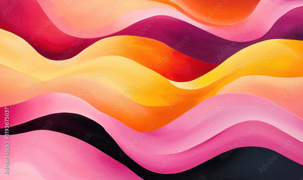Poster explore the vibrant and dynamic waves of colorful abstract pattern for modern graphic design masterp
