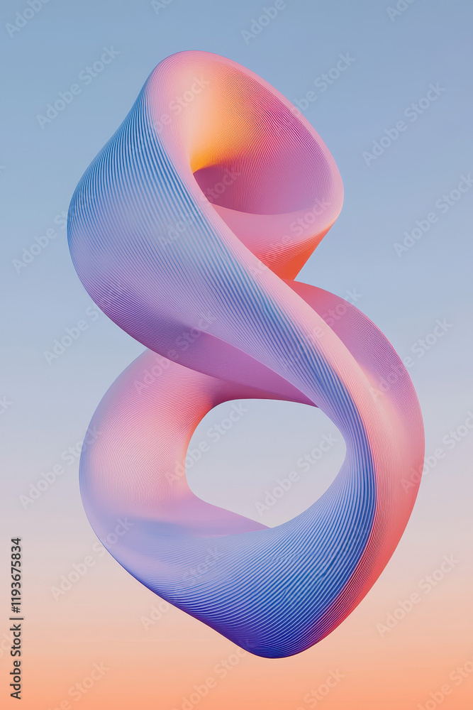 Poster explore the vibrant world of abstract digital art with colorful gradients and dynamic shapes
