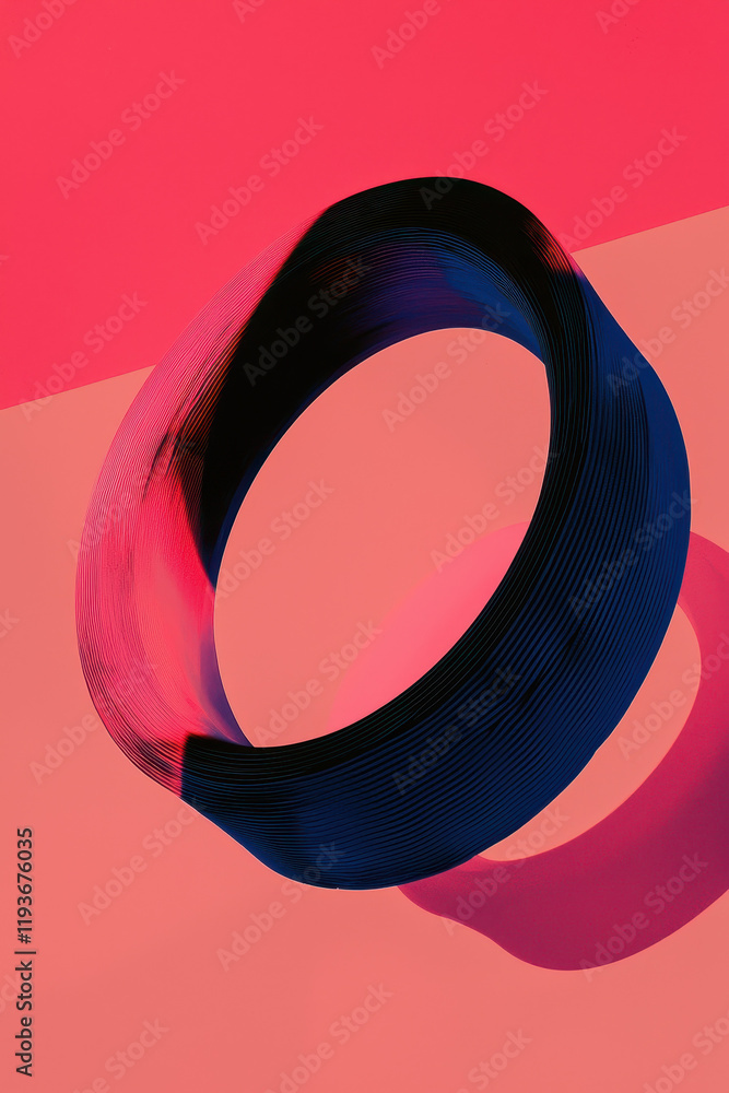 Poster dynamic abstract circle design in bold colors: a modern graphic resource for creative visual project