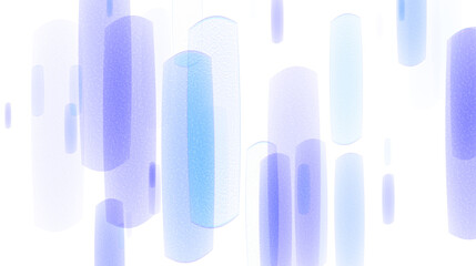 glowing purple and blue elongated bokeh light shapes on transparent PNG background for abstract overlays, festive designs, and creative digital projects