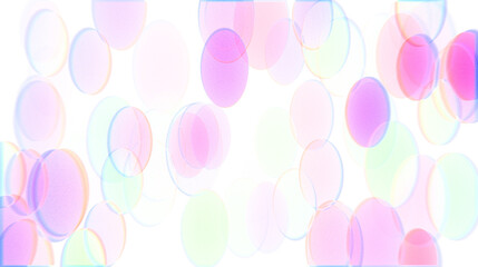 soft colored bokeh lights effect on transparent PNG background for festive overlays, digital designs, creative visuals, and artistic decoration projects