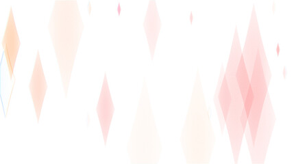 translucent orange and red diamond bokeh light shapes on transparent PNG background for abstract overlays, modern designs, digital creative projects, and editing effects