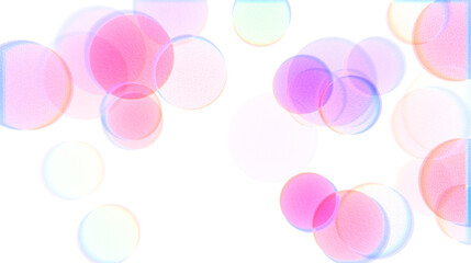 soft pink and purple bokeh light circles on transparent PNG background for dreamy overlays, festive designs, and digital creative projects