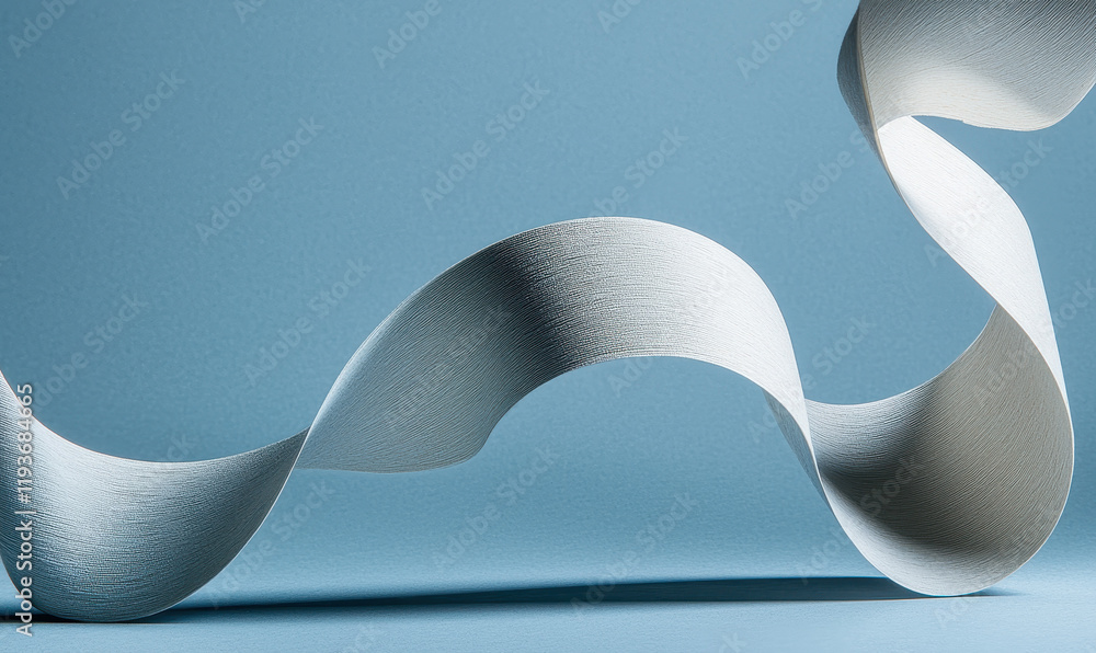 Poster exploring minimalist elegance: abstract curves in modern art design with smooth textures and balance