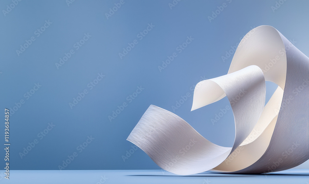 Poster exploring the elegance of minimalist abstract art: a study of flowing shapes and textures