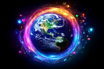 Obraz premium earth with space