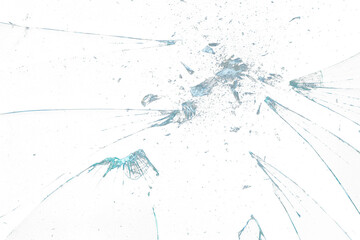 Naklejka premium explosion of glass texture